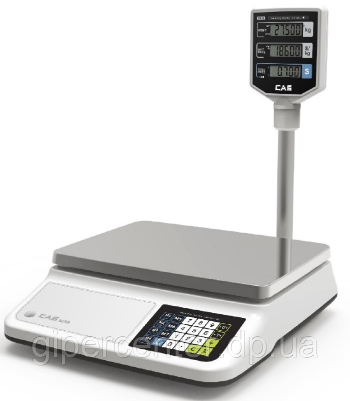 Ваги торгові зі стійкою CAS PR II P до 6 кг, фото 1