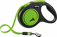 Поводок-рулетка флекси "New Neon" (5м, до 25кг) зеленый, Trixie TX-209324