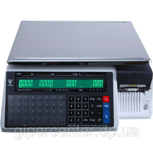 Ваги торгові з чекодруком Digi SM 100CS B 15 кг, фото 1