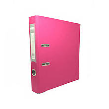 Папка-реєстратор одностороння LUX, JOBMAX А4 50 мм рожева