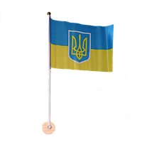 Флажок України на липучці 20*15 см