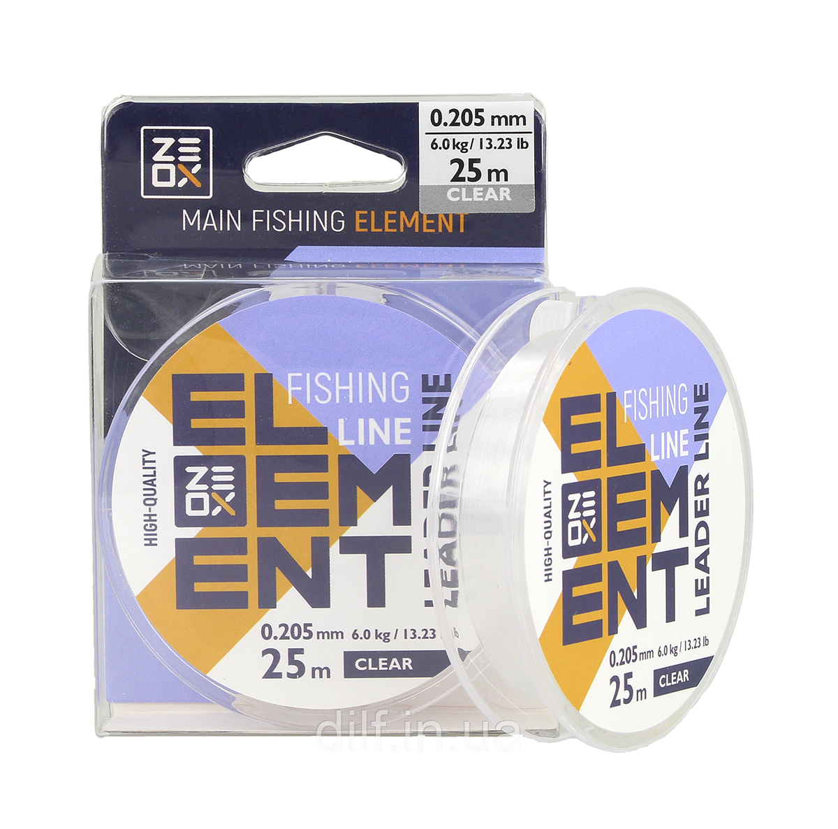 Волосінь Zeox Element Leader Line CL 25м 0.165 мм