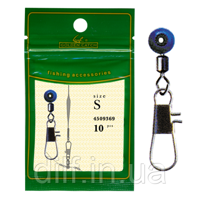 Застібка GC Поплавкова 3010BL №S (10 шт), фото 1