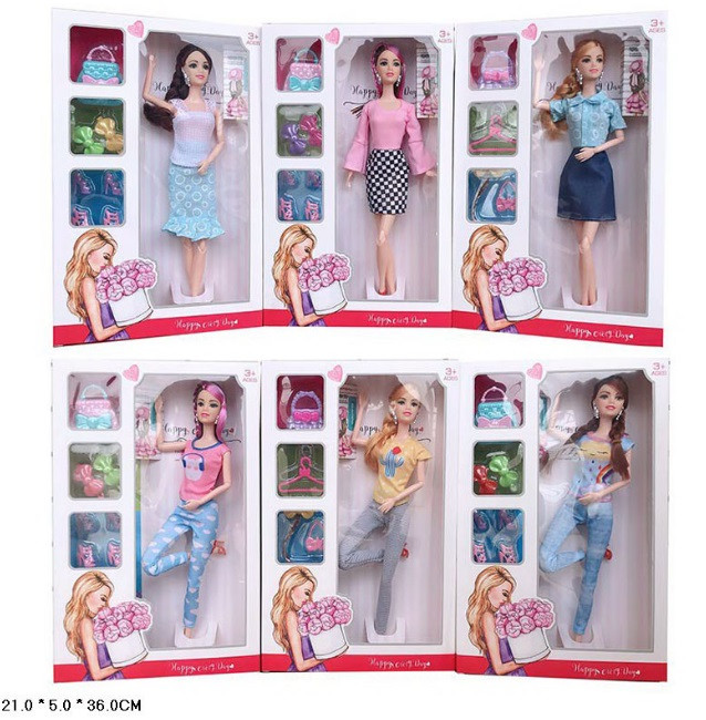 KMHX2088A/A1 Лялька 28 см із сумочкою, аксесуарами, коробка 36*5*21 см