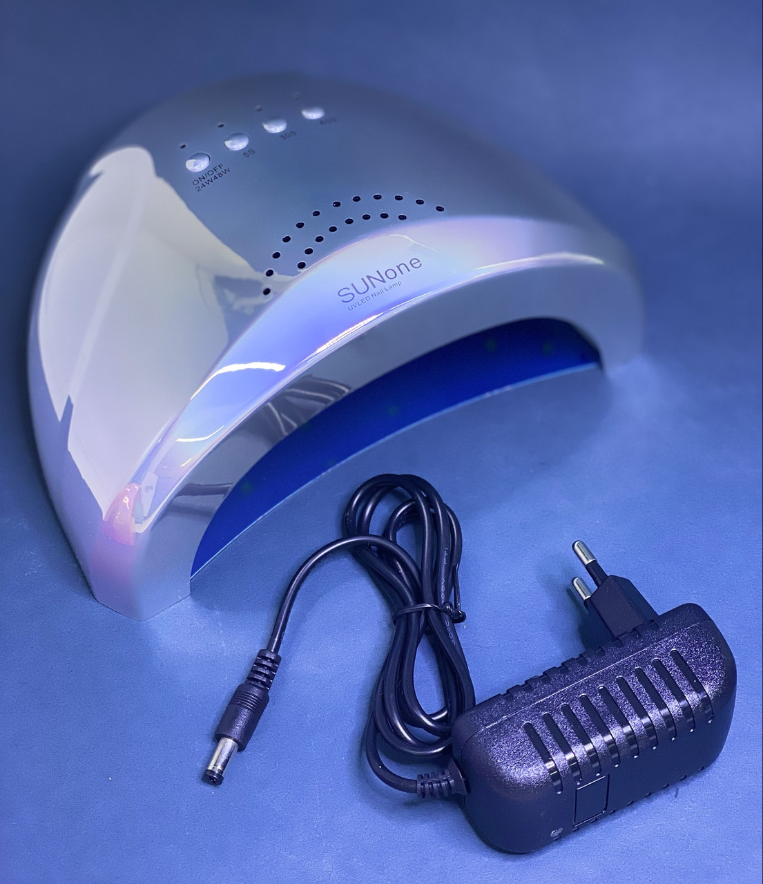 Лампа UV+LED Sun One 48 вт, голограма срібло