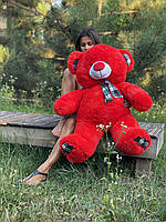 Великий плюшевий ведмедик Вінні 100 см Червоний
