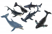 Набор рыб (дельфины, акулы, киты, 6шт) HY8-006