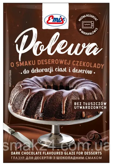 Глазурь для тортов (десертов) шоколадная Emix Польша 100г - фото 1 - id-p461827153