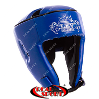 Шлем боксерский синий Lev LV-0336 S (52-54 см)