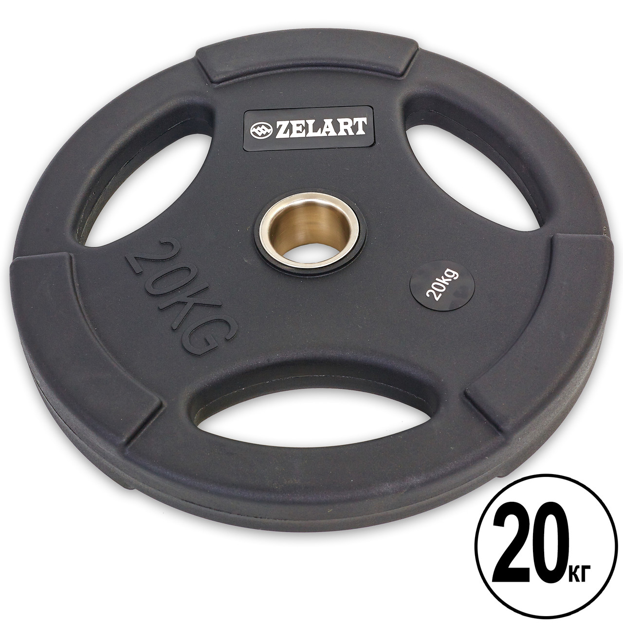 Млинці 50 мм 20 кг (диски) поліуретанові Zelart