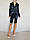 Піджак класичний жіночий чорний атлас модний стильний, фото 5