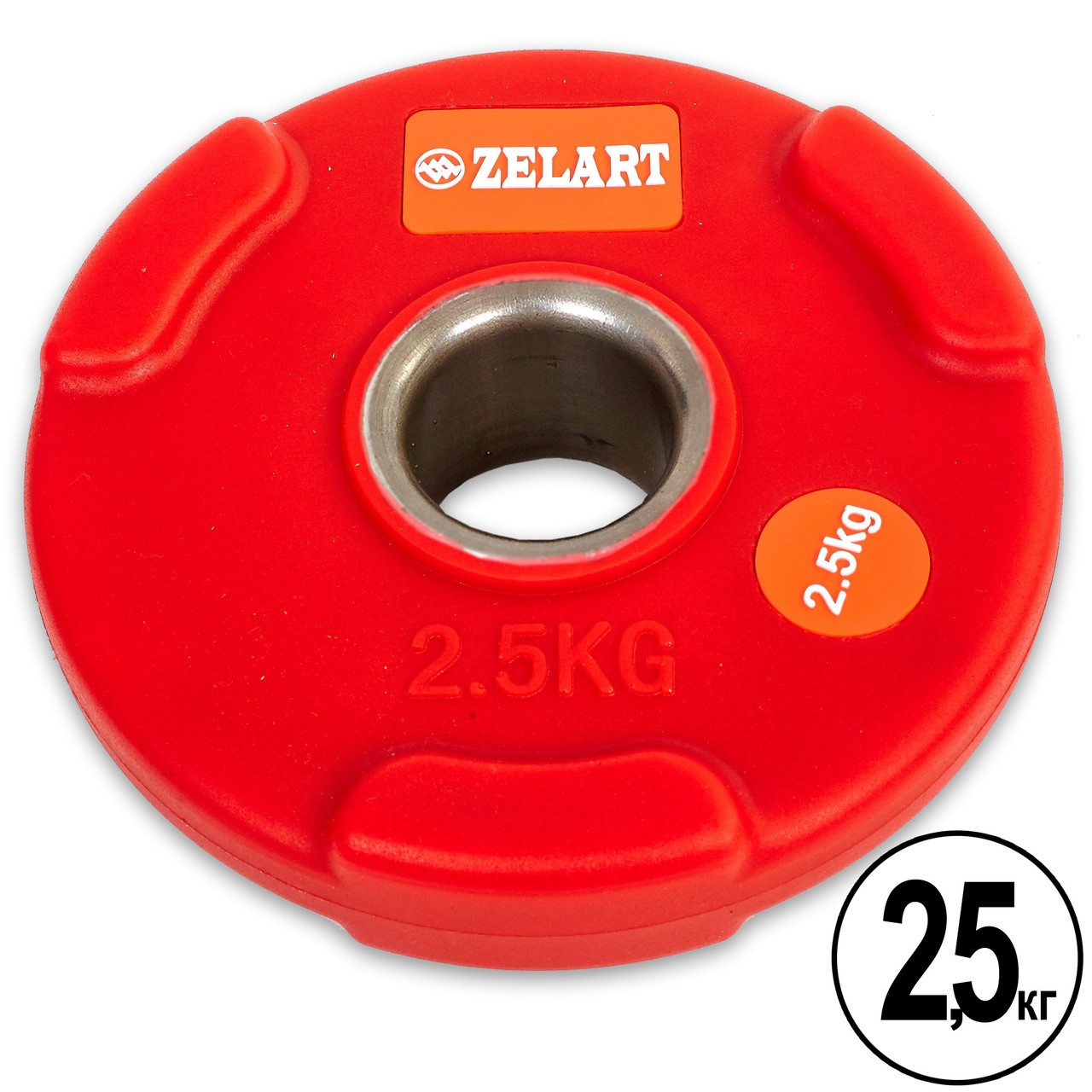 Млинці 50 мм 2,5 кг (диски) поліуретанові Zelart