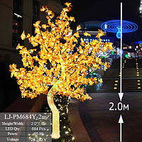 Вуличне Світлодіодне дерево Клен.  габарити  2.0 * 1.4 метрів