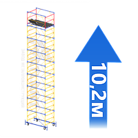 Вежа-тура мобільна Аtlant оренда 1,2 х 2,0 м (h = 10,2 м) без заводу