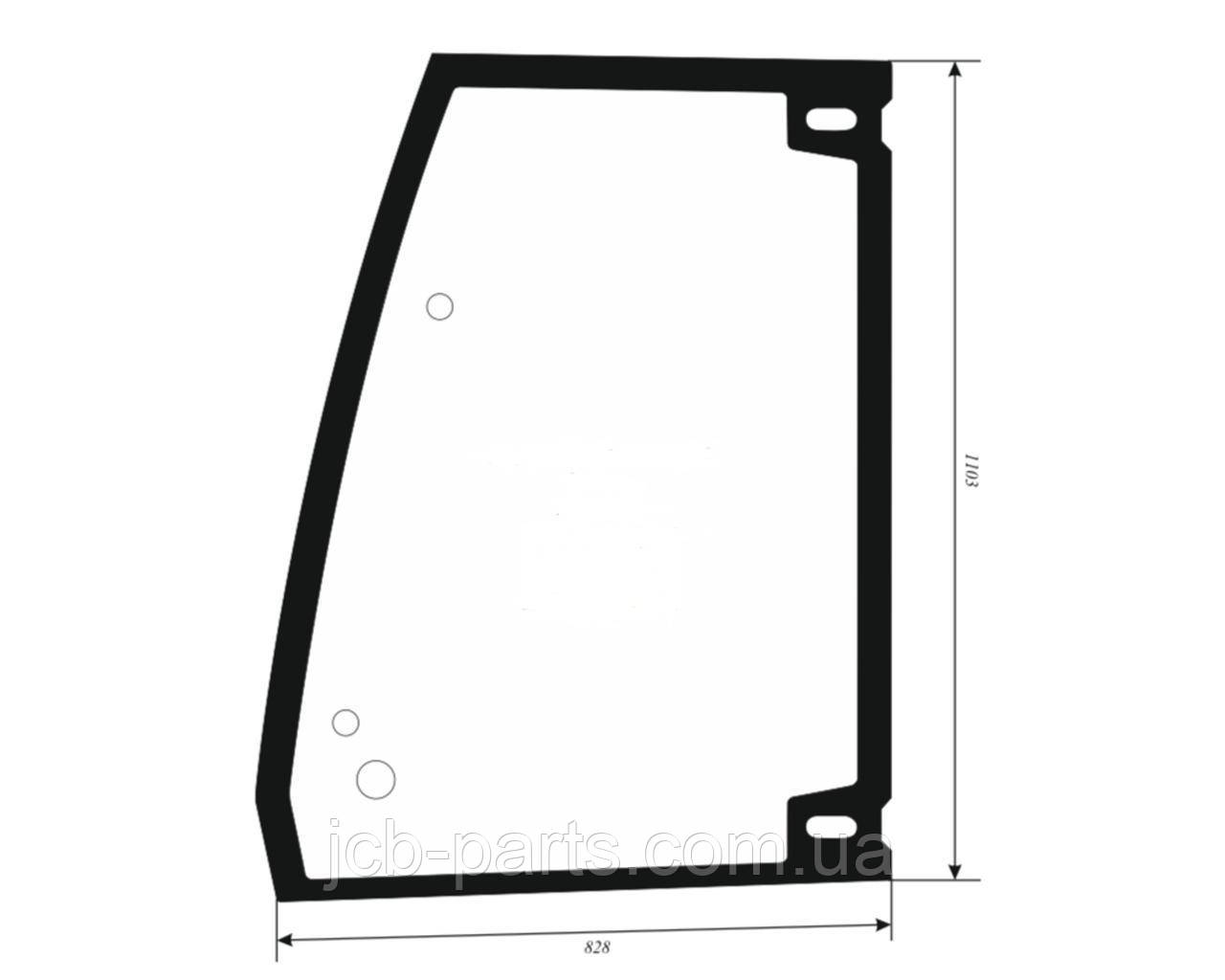 Скло двері ліве, нижнє VOE11149772 для Volvo BL61 PLUS, BL71 PLUS