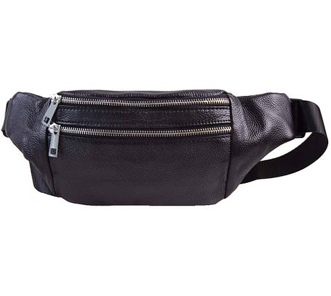 Чоловіча сумка на пояс R398-2 чорна, фото 1
