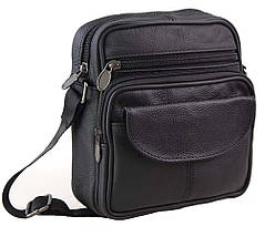 Чоловіча сумка з натуральної шкіри 11014 чорна, фото 5