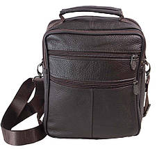 Чоловіча сумка з натуральної шкіри 8560-2 коричнева, фото 2
