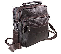 Чоловіча сумка з натуральної шкіри 8560-2 коричнева, фото 5