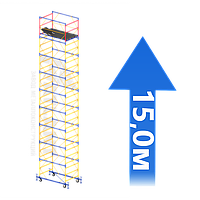 Вежа-тура мобільна Аtlant оренда 1,2 х 2,0 м (h = 15,0 м) без заводу