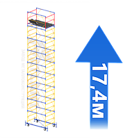 Вежа-тура мобільна Аtlant оренда 1,2 х 2,0 м (h = 17,4 м) без заводу