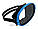 Маска для плавання Акванавт, ГОСТ, загартоване скло, різні кольори чорний з синім, фото 2
