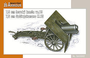 Збірна модель протитанкової гармати 3,7 cm KPUV vz.37 / 3,7 cm PAK 37 (t). 1/35 SPECIAL HOBBY SA35001