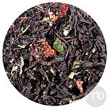 Чай чорний з добавками Суниця з Вершками розсипний чай 50 г, фото 2