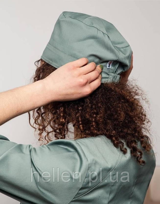 Медична шапочка однотонна олива