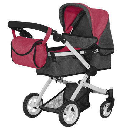 Коляска для кукол CARRELLO 9651B Deep Red, фото 2