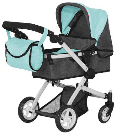 Коляска для кукол CARRELLO 9651B Middle Blue, фото 2