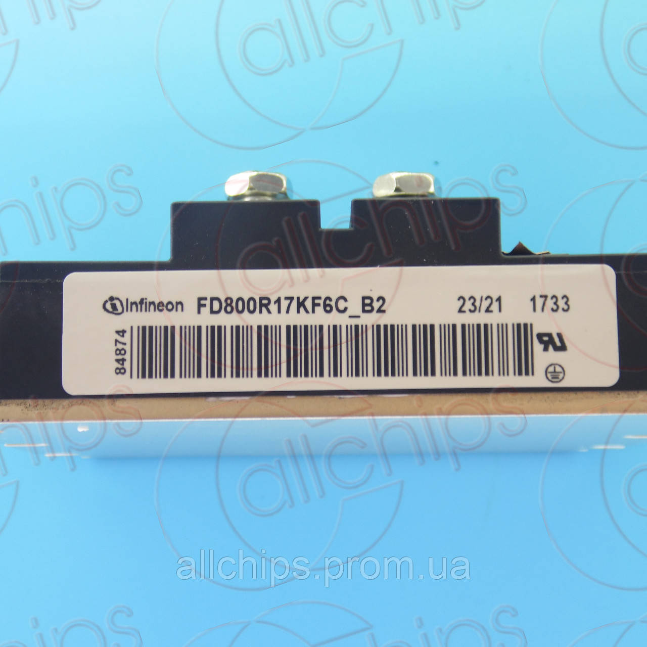 IGBT NPN 1700В 1300А 2-каналу Infineon FD800R17KF6C_B2 Module б/у, фото 1
