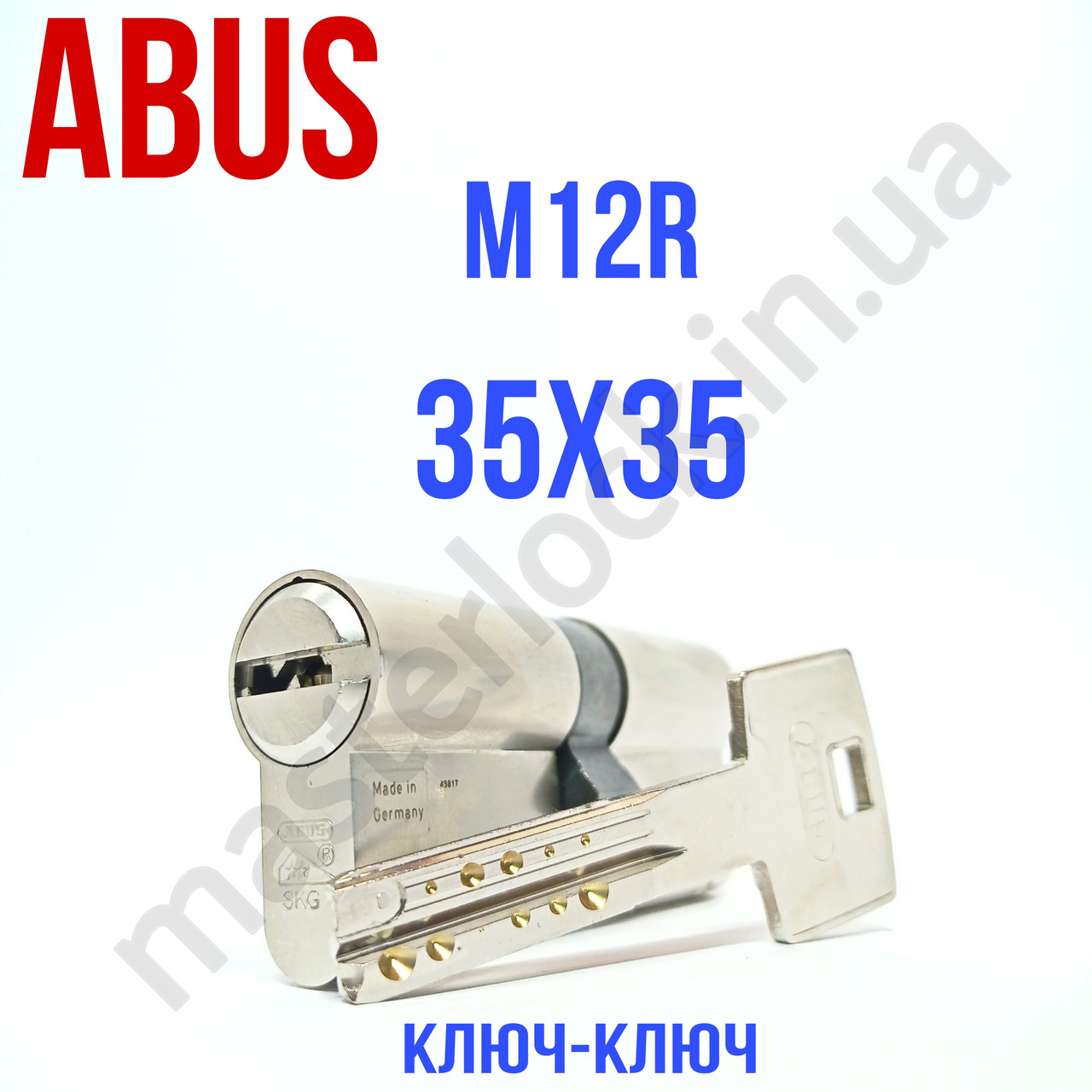 Циліндр ABUS M12R 70мм 35-35 ключ-ключ