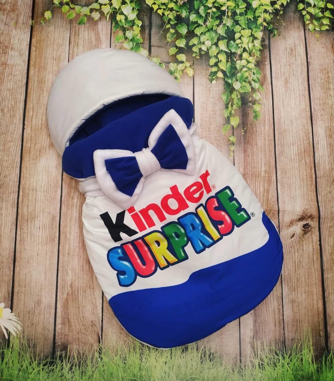 Зимовий конверт на виписку Kinder surprise 2в1 чохол у коляску / дитячий спальник/ Конверт-мішок-запальник