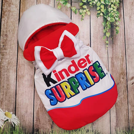 Зимний конверт на выписку Kinder surprise 2в1 чехол в коляску / детский спальник / Конверт-мешок-спальник, фото 1