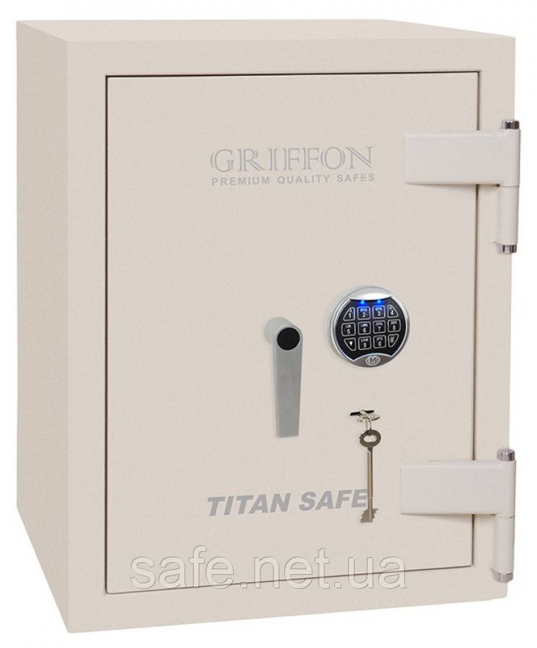 Сейф вогнезламостійкий Griffon CL II.60.K.Е CREAM (ВxШxГ:582x500x500), 2 клас + LFS 30P сейф від злому та вогню