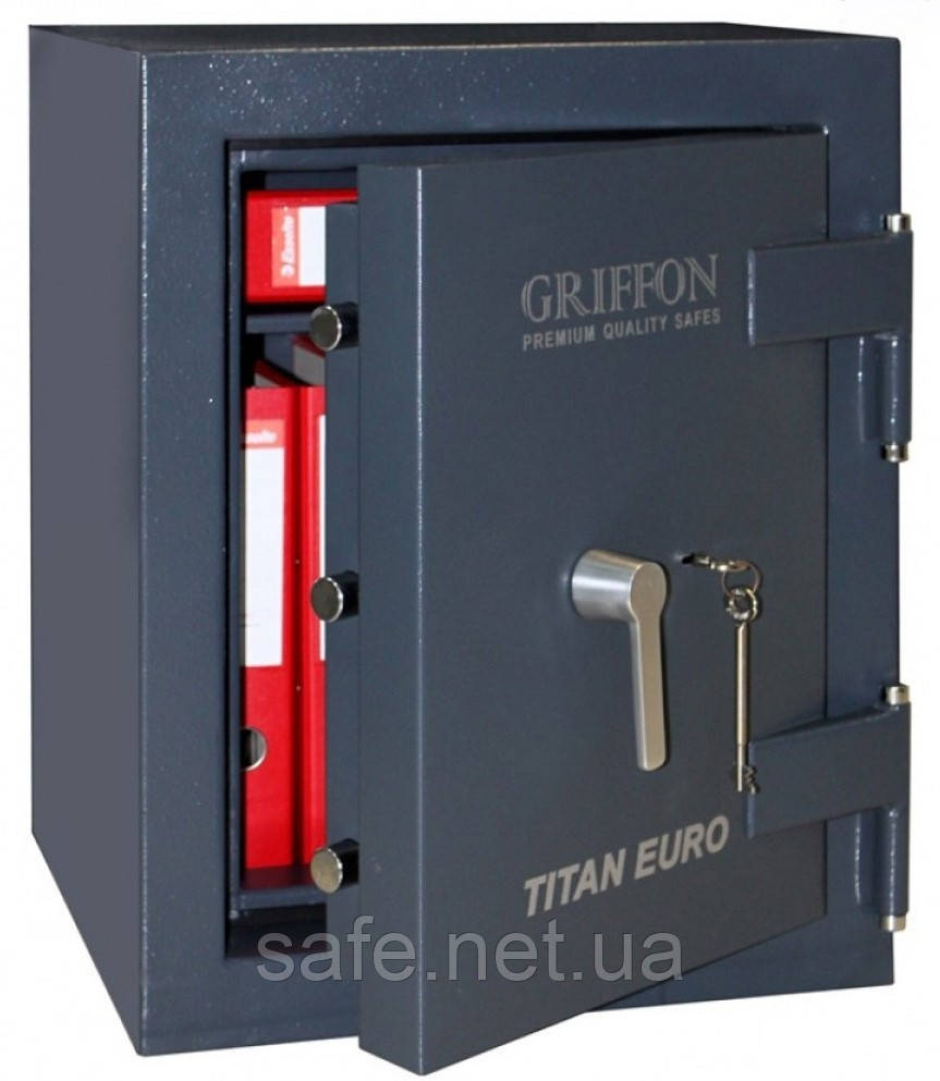 Сейф вогневзламостійкий Griffon CLE II.60.K (ВxШxГ:582x500x500), 2 клас + LFS 30P, сейф від зламу та вогню