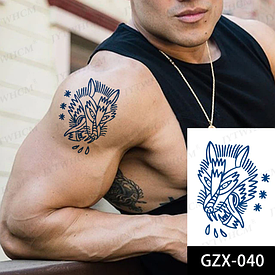 Juice (Пігментаційні). Флеш Тату. 18*11 См. Тимчасова, Перевідна, Вовки, Мінімалізм, Старі Скули, Old School, Gzx-040 (S)