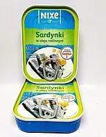 Сардинки в растительном масле NIXE Sardynki w oleju roslinnym 110г Польша