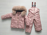 Дитячі зимові костюми куртка та напівкомбінезон від виробника, фото 5