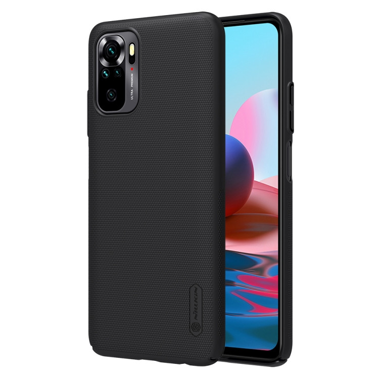 Чохол бампер Nillkin Super Frosted Shield для Xiaomi Redmi Note 10 4G / Note 10s Black
