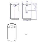Підлогова раковина 450x900 iStone COLLEEN Австралія WD38235, фото 7