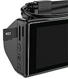 Відеореєстратор HOCO Di07 з двома HD-камерами, чорний., фото 4