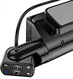 Відеореєстратор HOCO Di07 з двома HD-камерами, чорний., фото 8