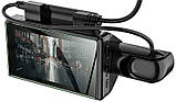 Відеореєстратор HOCO Di07 з двома HD-камерами, чорний., фото 7