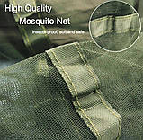 Гамак туристичний 260*140см з москітною сіткою до 300кг + тент зелений 230*140см, фото 6
