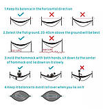 Гамак туристичний 260*140см з москітною сіткою до 300кг + тент зелений 230*140см, фото 3