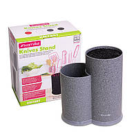 Підставка Сіра подвійна для ножів Kamille KM 7607