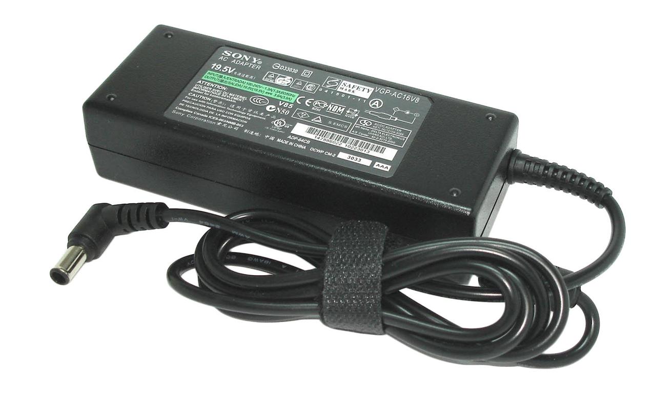 Блок живлення для ноутбука Sony 75 W 19.5 V 3.9 A 6.5x4.4mm VGP-AC16V8 Оригінал