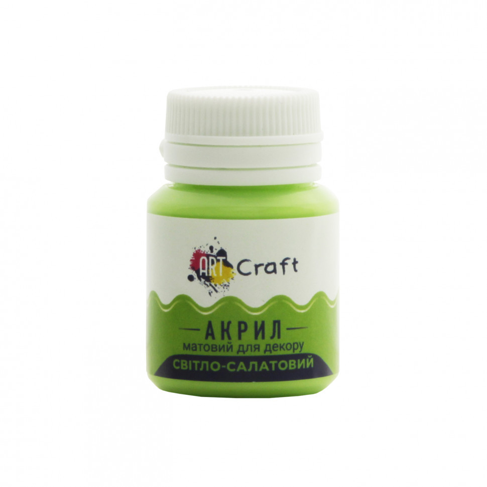 Акрилова фарба для декору Матова Art Craft AP-5095 20 мл Світло-салатовий